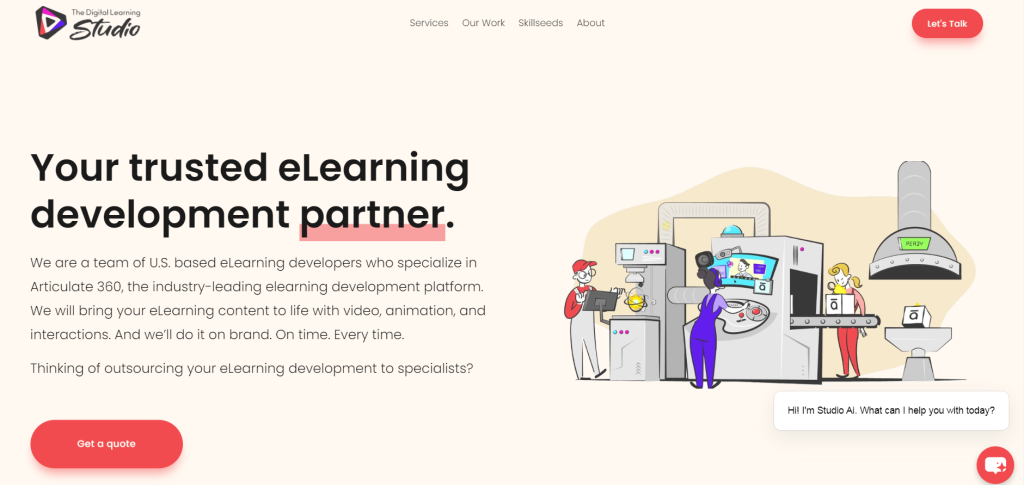 At bylittle Learning, we recommend the Digital Learning Studio as an E Learning solutions in US companies