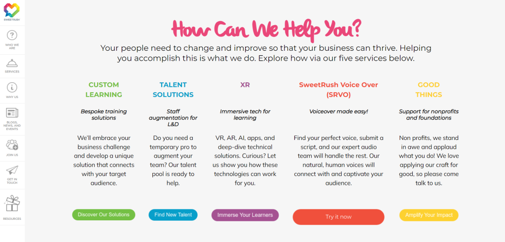 At bylittle Learning, we recommend SweetRush as an E Learning solutions in US companies