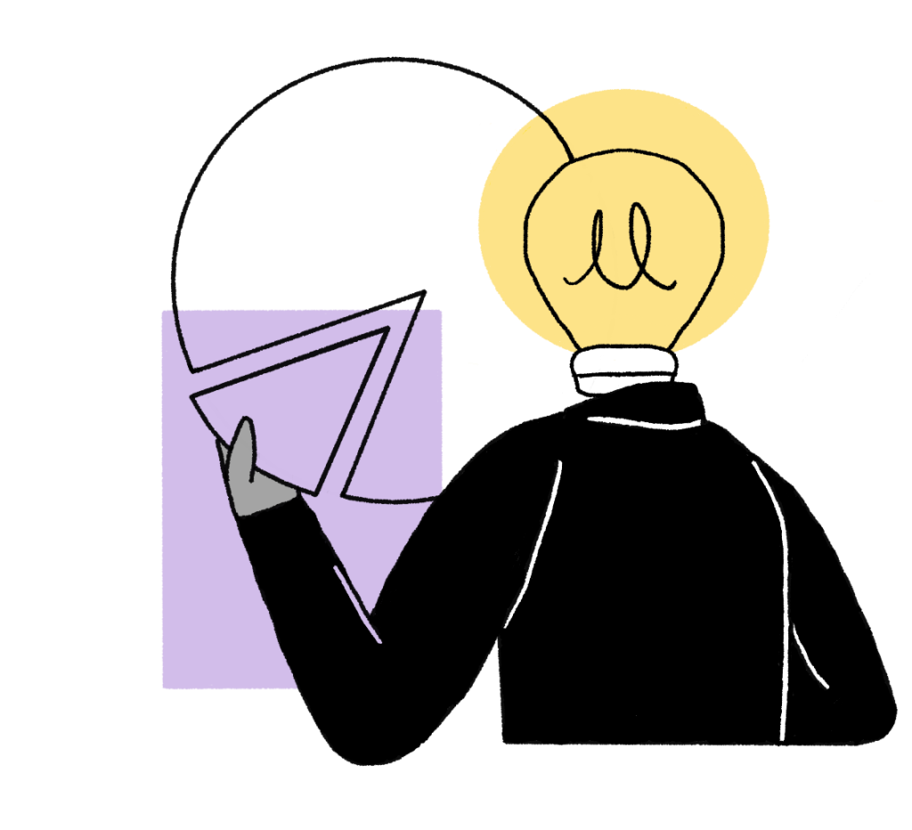 Outsource your eLearning needs to bylittle – bylittle Learning Illustration of eLearning development: A person collaborates on digital course materials, symbolizing bylittle’s outsourced L&D solutions.